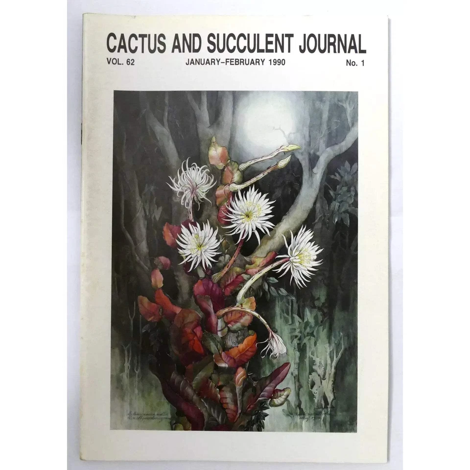 Cactus and Succulent Journal N.1 vol. 62 JANUARY-FEBRUARY 1990 - - Imagen 1 de 1