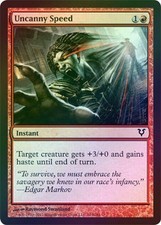 4X Uncanny Speed - Foil Near Mint Avacyn Restored