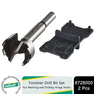 Wolfcraft Forstner Set punte trapano per fori cerniera marcatura e foratura, 2 pz - Foto 1 di 9