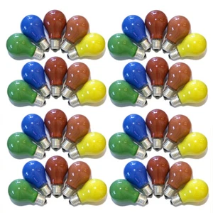 40er Set Bombillas Colores 25W E27 Rojo Amarillo Verde Azul Naranja Colorido - Imagen 1 de 1