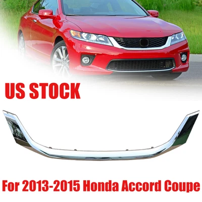 For 2013-2015 Honda Accord Coupe Front Chrome Grille Trim Molding 71122T3LA01ZB - Image 1 of 4