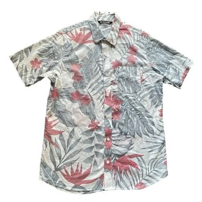 NWOT Travis Mathew Aloha Tropical Floral SS Button Up Shirt Medium Men - Image 1 of 4