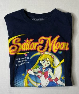 Camisa Sailor Moon Mediana Azul Toei Animación Anime Manga Foto 1 de 4