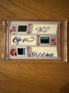 2010 Triple Threads White Whale Magenta 1/1 DeAngelo Williams Jimmy Clausen LaFe - Picture 1 of 2