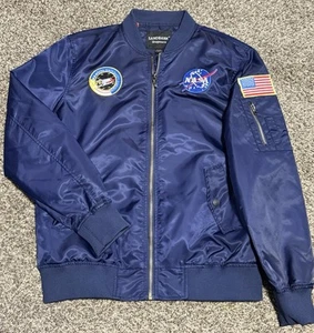 Sandbank Shopmore NASA 100th Space Shuttle Blue Utility Jacket Small LNC - Picture 1 of 4