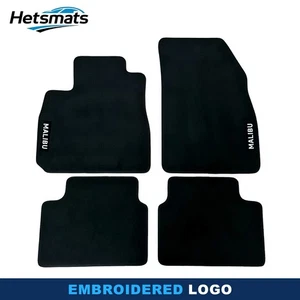 For Chevrolet Malibu 2016-2024 Quality Black Velour Carpet Car Floor Mats Liners - Picture 1 of 8