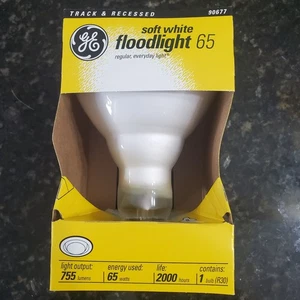 1 GE 65 watt Bulb R30 Indoor Floodlight New In Box Track and Recessed - Picture 1 of 4