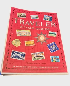 Altes Reise Briefmarkenalbum 1973 von H.E. Harris & Co. Ringelordner - Bild 1 von 6