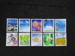 JAPAN  GREETING STAMPS ( 2022 SUMMER GREETING 84yen ) USED - Picture 1 of 1