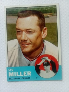 1963 Topps Baseball - #286 Stu Miller - Imagen 1 de 2