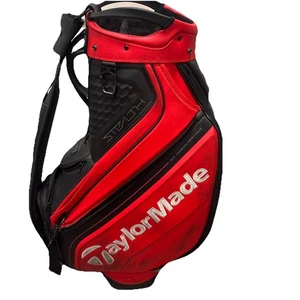 TaylorMade Stealth 2 Golf Tour Staff Bag - Schwarz/Rot/Weiß Schmutzig - Bild 1 von 8