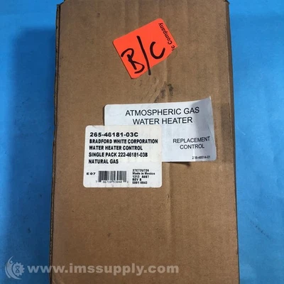 Bradford White 265-46181-03C Natural Gas Water Heater Control FNFP - Image 1 of 4