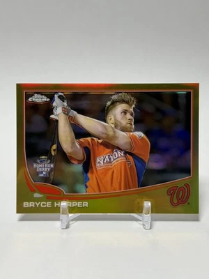 2013 Topps Chrome Update Bryce Harper Gold Refractor #71/250 Nationals - Image 1 of 2
