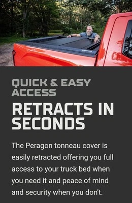 Peragon Retractable Tonneau Cover - Limited HDX edition Nissan Titan Non Xd. - Image 1 of 3