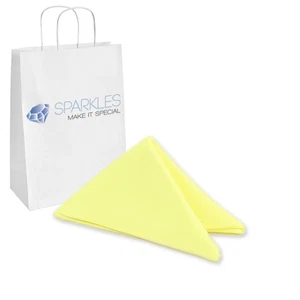 150 pcs 20"x20" inch Polyester Cloth Napkin - Yellow - Wedding Linen ja - Picture 1 of 6