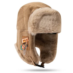 Winter Aviator Trapper Hat Ushanka Russian Hat Warm Trooper Ski Hats Faux Fur... - Picture 1 of 8