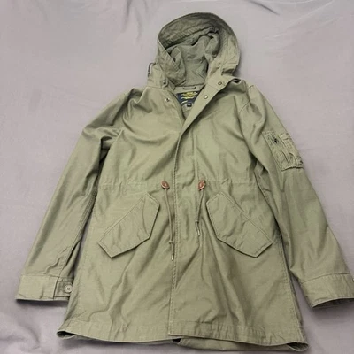 Chaqueta parka Alpha Industries M-65 cola de pez abrigo militar con capucha para hombre mediana Foto 1 de 4