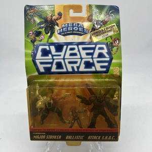 Mega Heroes Cyber Force Code Red Stryker Ballistic SHOC Limited Edition 12766 - Picture 1 of 7