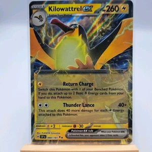 Pokemon Trading TCG Card Kilowattrel EX #068 Full Art Holo - Picture 1 of 2