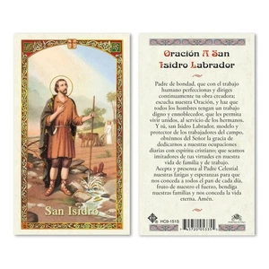Oracion a San Isidro Labrador - Spanish - Paperstock Holy Card HC9-151SNL - Picture 1 of 1
