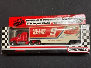 1990 Matchbox Superstar Transporter Bill Elliott Melling Racing LE Hauler Neu in OVP - Bild 1 von 1