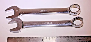 Snap-On Tools 17mm & 18mm Short METRIC 12pt Combination Wrenches OEXM17 & OEXM18 - Foto 1 di 1