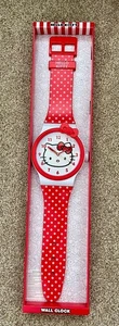 HELLO KITTY klassische rote gepunktete Armbanduhr WANDUHR DEKOR 3ft brandneu - Bild 1 von 6