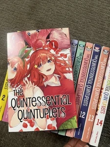 The Quintessential Quintuplets Manga Inglese Volume 1-14 Set Completo - Foto 1 di 6
