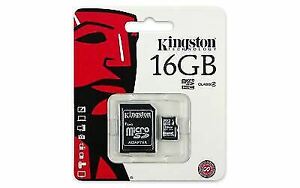 Kingston 16GB MicroSD HC MicroSDHC Memory Card 16 GB SDC4/16GB with Adapter
