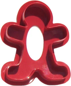 Tupperware New~Gingerbread Man Cookie Cutter in Red - Picture 1 of 2
