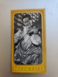 Hans Moser 1930s  Bunte Filmbilder Film Stars Cigarette Card