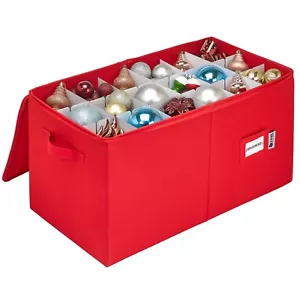 Christmas Ornament Storage Container -Box Stores Up to 54 - 4" Ornaments - Picture 1 of 15