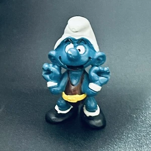 REEMPLAZO Pitufos Levantador de Pesas Levantador de Pesas Pitufo Figura De Colección Estatuilla Solo - Imagen 1 de 5