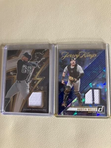 2 Karten Lot Jasson Dominguez & Austin Wells Relic Cards - Bild 1 von 2