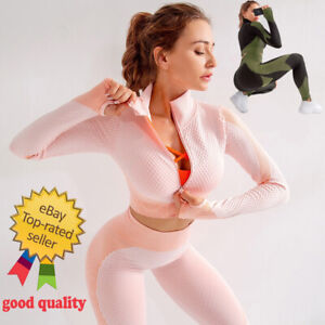 Seamless  Workout Yoga Sets Female Sport Gym suit Wear Running Clothes women.