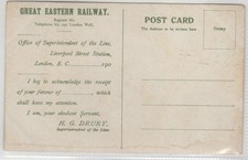 Great Eastern Railway Correspondence Colour Printed Postcard Felixstowe c.1905