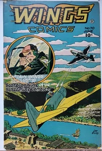 WINGS COMICS #70 FN+ 6.5 FICTION HOUSE 6/1946 - Imagen 1 de 2