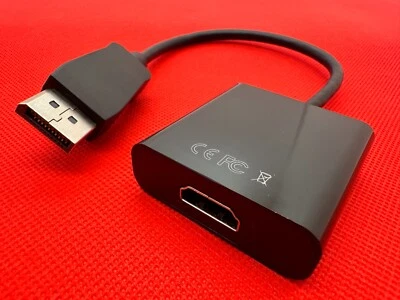 4K Display Port Male to HDMI Female Adapter Converter Cable for desktop monitor - Image 1 of 3