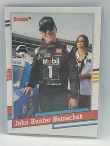 John Hunter Nemechek Retro 1991 2024 Donruss Racing Nascar # 158 - Picture 1 of 2