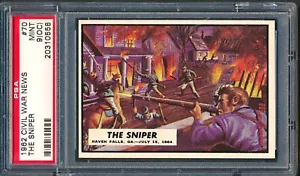 1962 Topps Civil War News #70: The Sniper ~ PSA 9 oc - Picture 1 of 2