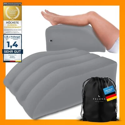 FELUNA Cojín de cuña ergonómico cojín de vena cojín de almacenamiento alto de piernas cojín de alivio de espalda