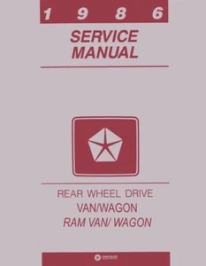 1986 Dodge Ram Van Shop Service Repair Manual Engine Drivetrain Electrical Book - Picture 1 of 9