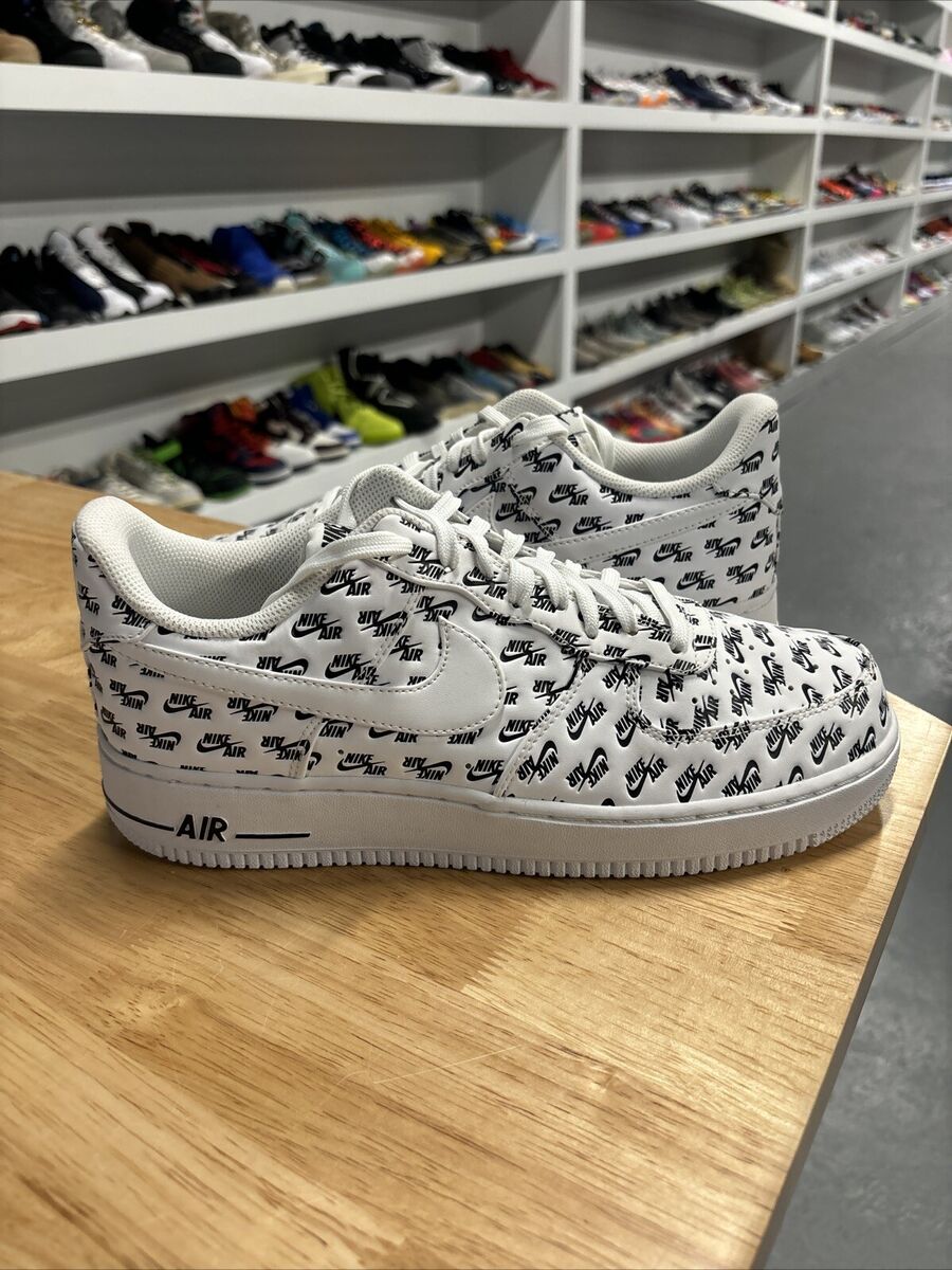 Nike Air Force 1 07 QS Low All Over Logo White for Sale Nike Air Force 1 07 QS Low All Over Logo White for Sale