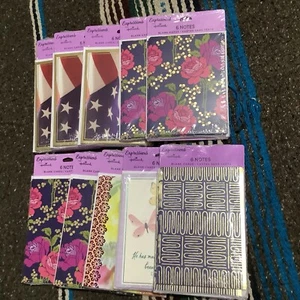 Lot of 60 Assorted Greeting Note Cards with 10 Different Designs All Blank - Picture 1 of 3