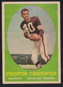 1958 TOPPS FOOTBALL #128 PRESTON CARPENTER NM **** FREE SHIPPING **** - Picture 1 of 1