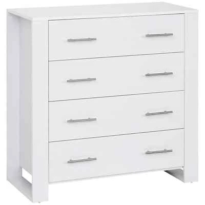 Bedroom Large Storage Cabinet With 4 Chest Of Drawers Freestanding Bedside Unit - Image 1 of 4