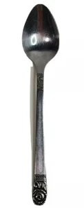 Cuchara cucharadita Interpur acero inoxidable 1 cuenta 6,12 pulgadas mango rosa - Imagen 1 de 11
