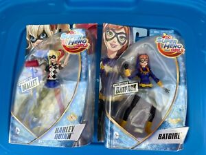 NEW 2015 Mattel DC Super Hero Girls Harley Quinn and Batgirl 6" Action Figure