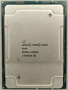 Intel Xeon Gold 6146 3.2GHz 12-Core LGA3647 Server Processor CPU  SR3MA - Picture 1 of 2