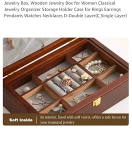 Damen Schmuck Organizer Box - Bild 1 von 3